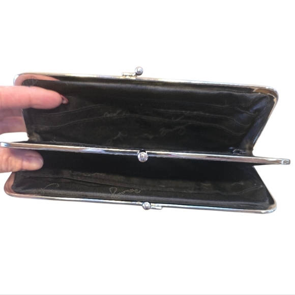 Vera Bradley Symphony In Hues Pattern Double Kisslock Clutch Wallet - Picture 5 of 8